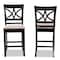 Baxton Studio Chandler Sand Upholstered and Espresso Wood 2-Piece Pub Chair Set 166-10762 - alternate 6